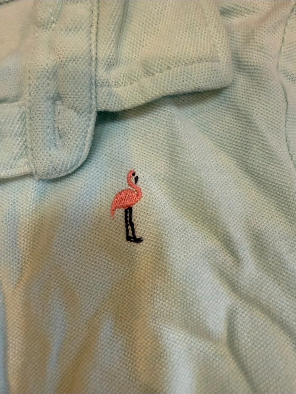 Janie and Jack Light Blue Polo with Small Embroidered Motif